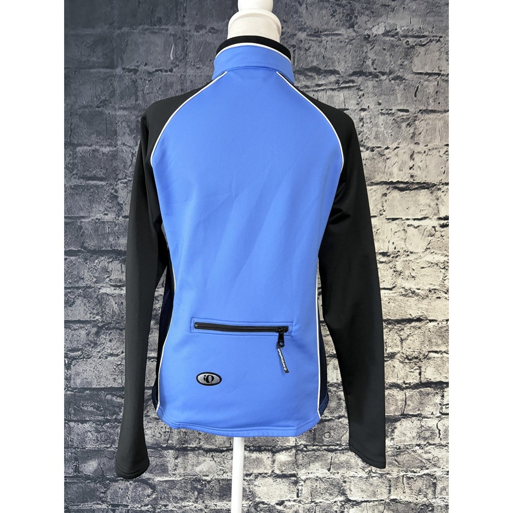 Pearl Izumi Womens Small Blue Black Cycling Jacket Thermal Full Zip Vintage 2000 - Picture 3 of 13